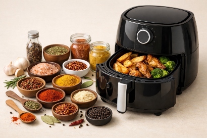 بهترین ادویه‌های مناسب پخت با دستگاه سرخ کن بدون روغن (Air Fryer)