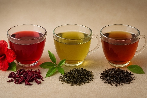 مقایسه علمی انواع چای: چای سبز، چای سیاه و چای ترش،بررسی تخصصی خواص، تفاوت‌ها و ارزش تغذیه‌ای