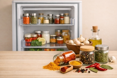 آیا نگهداری ادویه در یخچال کار درستی است؟ راهنمای کامل نگهداری صحیح ادویه‌ها