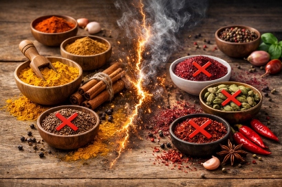 کدام ادویه‌ها را نباید با هم ترکیب کرد؟ راهنمای کامل برای حفظ طعم و کیفیت غذا