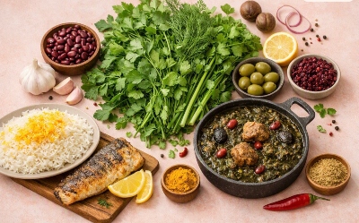 ترکیب سبزی‌های پرمصرف ایرانی؛ راهنمای کامل سبزی خورشت، سبزی پلو، سبزی آش و غذاهای سنتی