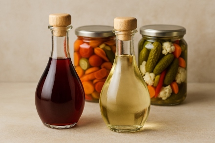 مقایسه خواص سرکه سفید و قرمز و موارد مصرف هرکدام