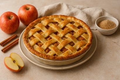 طرز تهیه پای سیب خانگی؛ یک دسر کلاسیک و سالم با ادویه‌های معطر