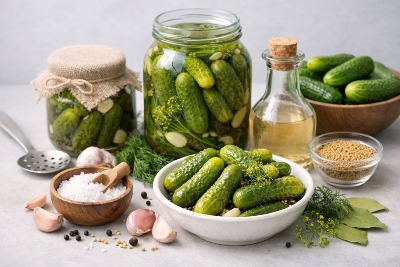 چگونه خیارشور خانگی ترد، خوشمزه و سالم درست کنیم؟ اصول تهیه و مواد لازم