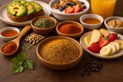 ادویه‌های ترکیبی مخصوص صبحانه‌های سالم؛ طعمی خوشمزه و انرژی‌بخش برای شروع روز
